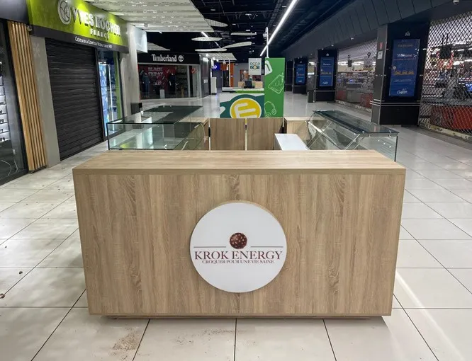 Kiosque Krok Energy en galerie marchande